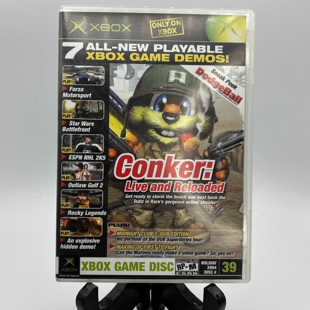 OXM Demo Disc #39 Official Xbox Magazine Conker: Live and Reloaded 2004